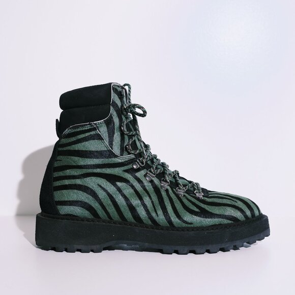 Diemme Italian-Made Hiking Boots – Zebra Print – Size 41 - Picture 1 of 6